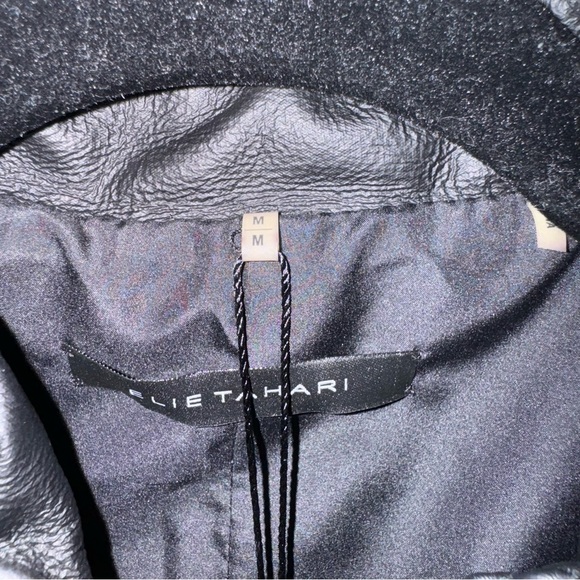 NWT Elie Tahari quilted leather jacket. - Picture 4 of 4